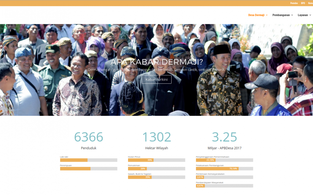 Desa Dermaji Banyumas Bangun Transparansi Anggaran dan Pasar Digital lewat Website Desa