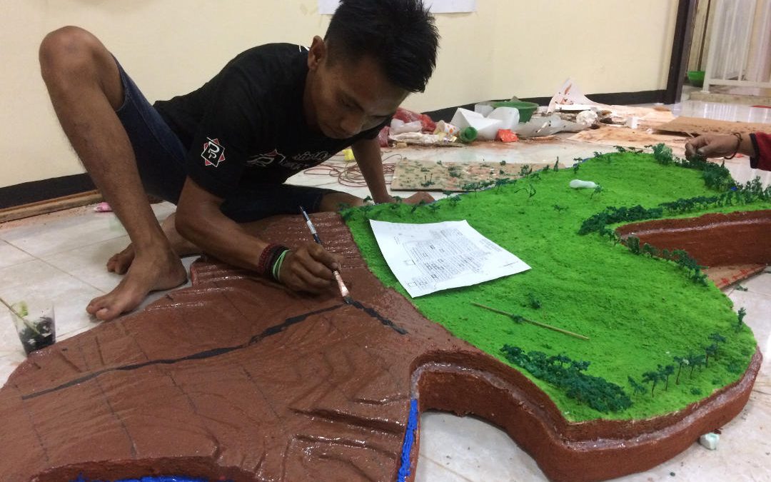Desa Pandanlandung Malang Buat Peta Tiga Dimensi Berbasis GPS dan Q-GIS sehingga Rencanakan Pembangunan Lebih Terukur