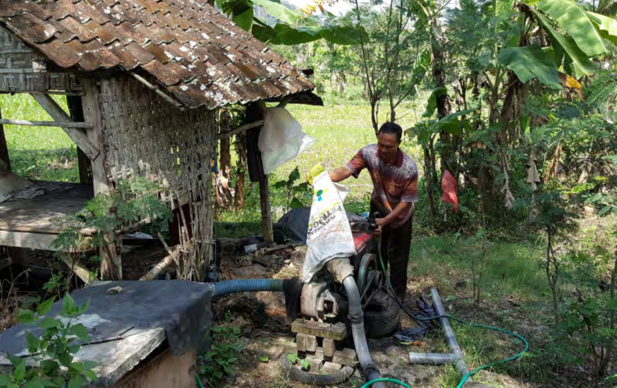 Desa Cangaan Ujung Pangkah Gresik Integrasikan Sumur Bor Warga sehingga Perluas Sawah Teraliri Air