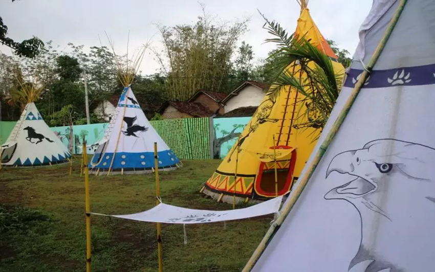 Desa Penambangan Kecamatan Curahdami Bondowoso Hadirkan Wisata Tematik Indian Camp dan Gerakkan Ekonomi Warga Melalui BUMDes