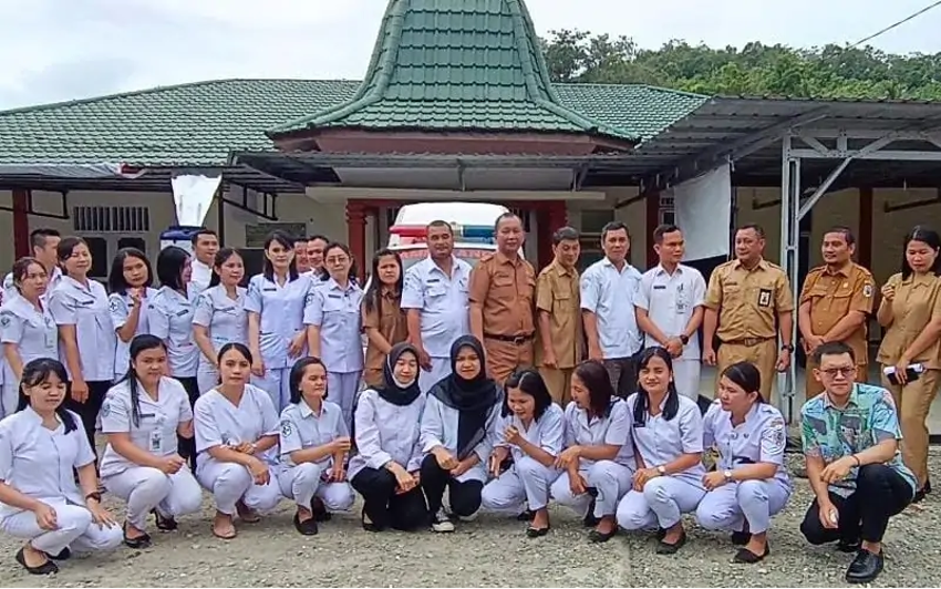 Puskesmas Idanogawo Kabupaten Nias Luncurkan Ambulans Gerak Cepat Percepat Evakuasi dan Selamatkan Pasien Darurat