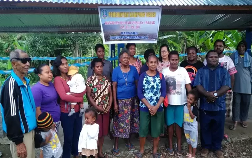 Kampung Sereh Distrik Sentani Jayapura Bangun Pasar Kampung Berdayakan Mama-Mama Papua