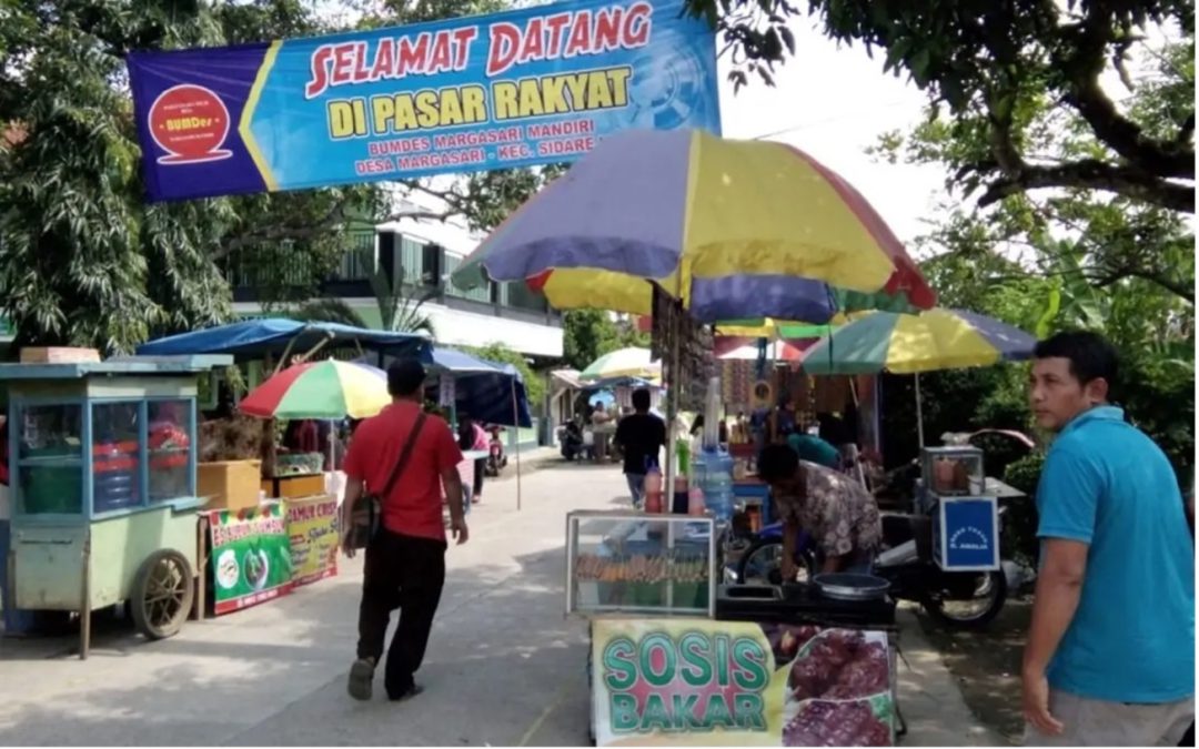 BUMDes Margasari Sidareja Cilacap Ubah Perempatan Jalan Idle Menjadi Pasar Prapatan Penggerak Ekonomi 59 Pelaku Usaha Kecil